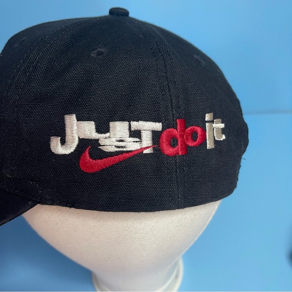 NIKE JUST DO IT EMBROIDERED SWOOSH HAT HARD TO FIND RARE AND VINTAGE - Picture 2 of 6